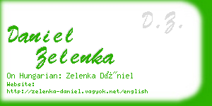 daniel zelenka business card